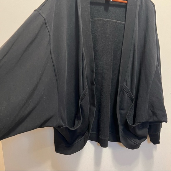 Sweaty Betty Oversized Cora Organic Cotton Black Cardigan Size Medium - Picture 7 of 15